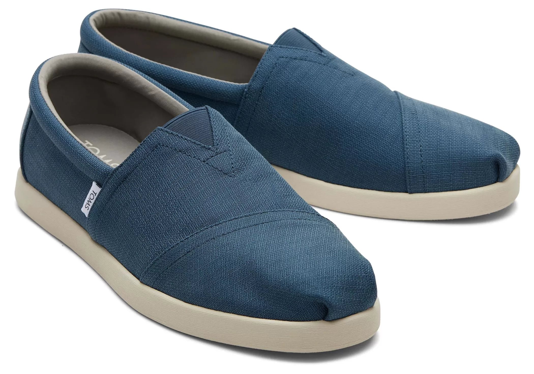 Homme TOMS *Alp Fwd Blue Textured Woven Indigo Fonce