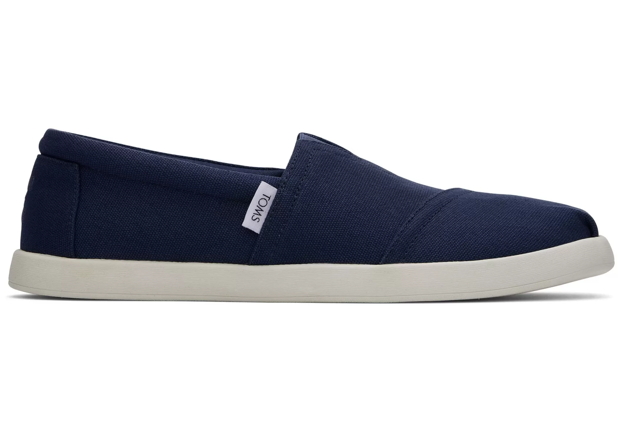 Homme TOMS Alpargata*Alp Fwd Navy Recycled Cotton Canvas Bleu Marine