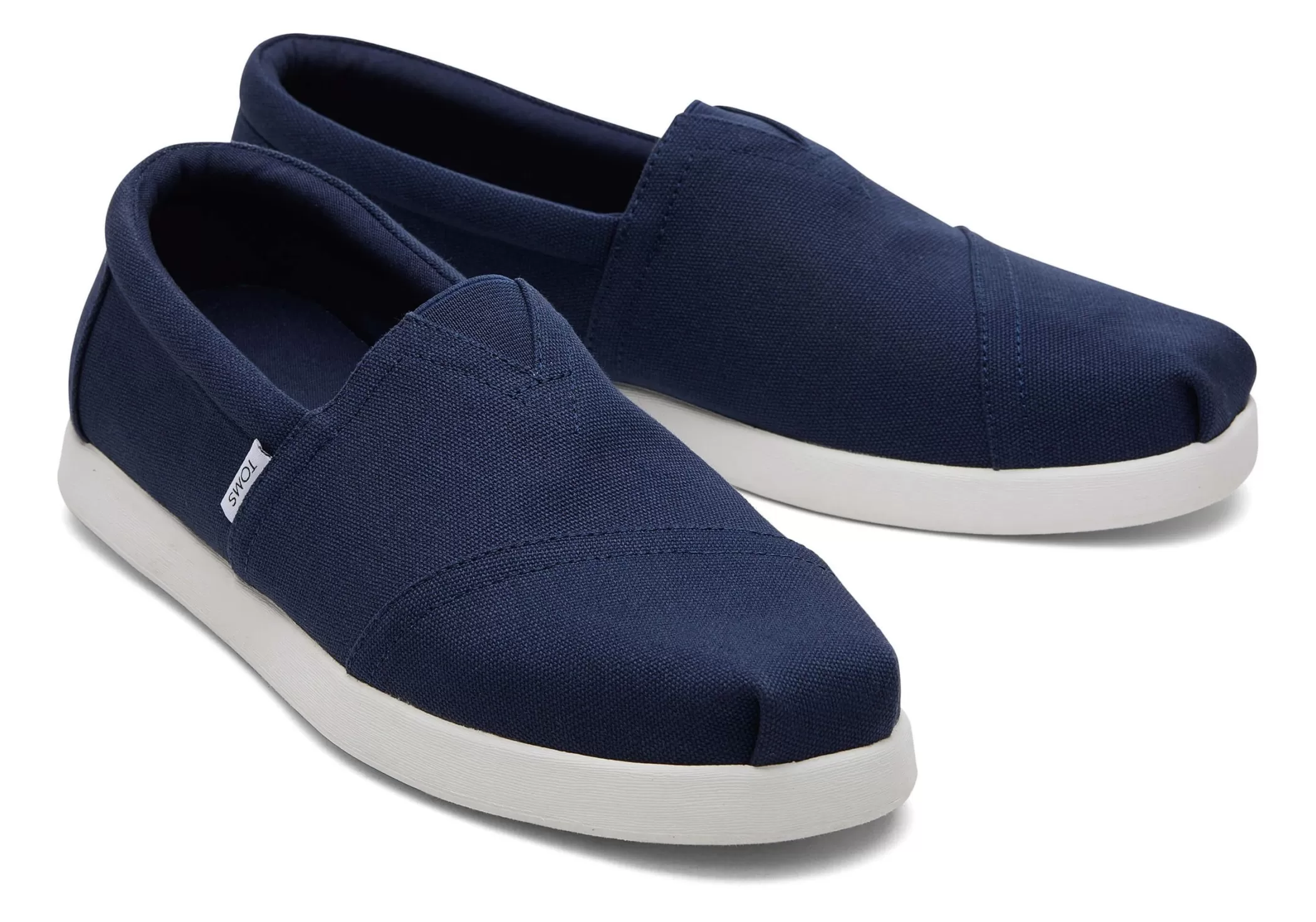 Homme TOMS Alpargata*Alp Fwd Navy Recycled Cotton Canvas Bleu Marine