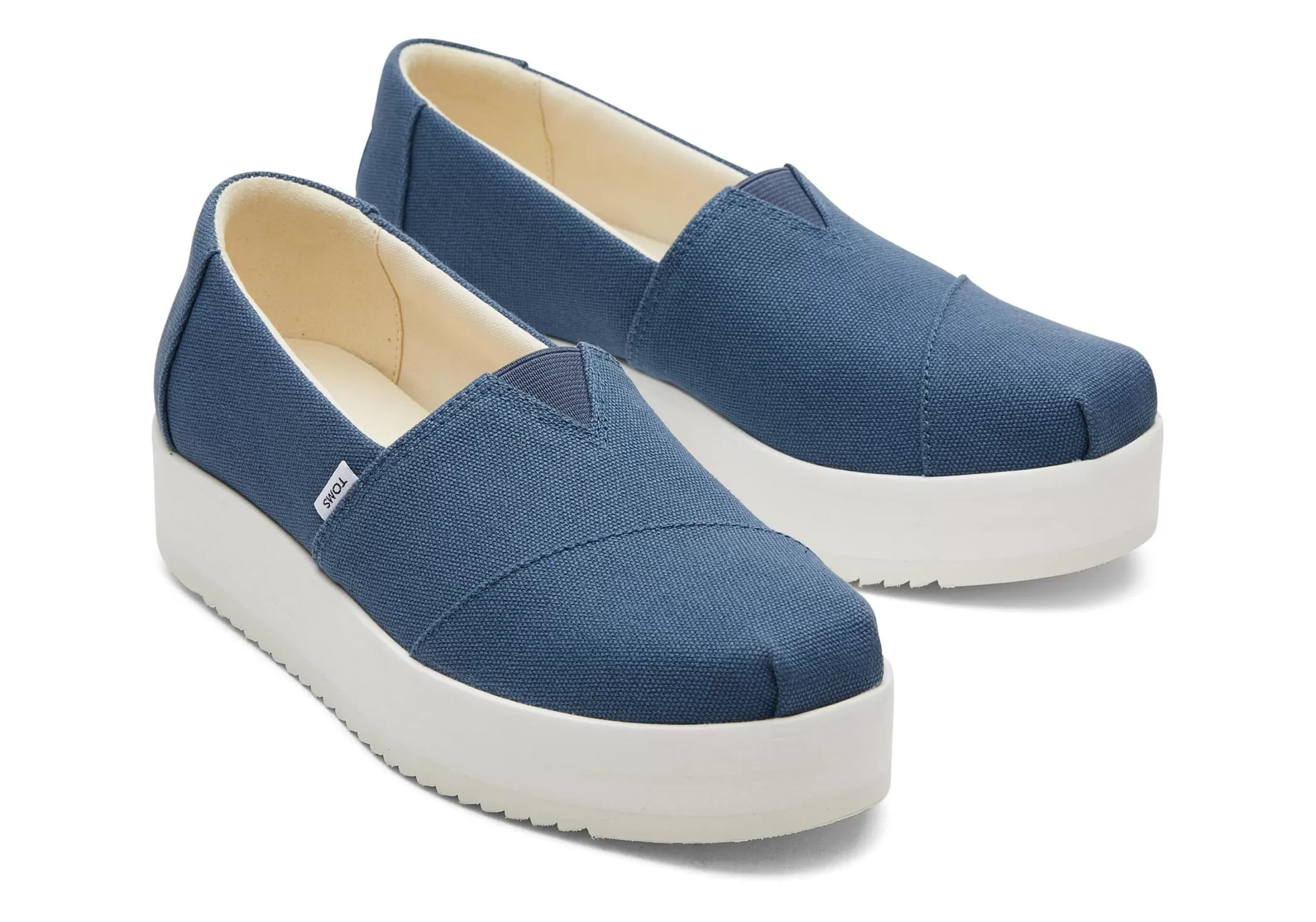 Femme TOMS Slip-Ons*Alpargata Blue Midform Espadrille Bleu Majolica