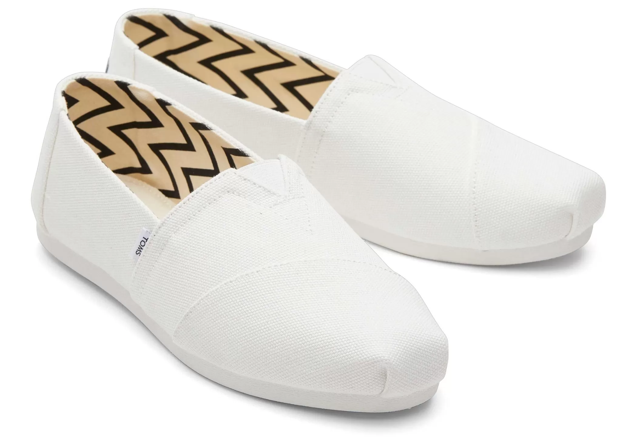 Femme TOMS Alpargata*Alpargata En Coton Recycle Blanc