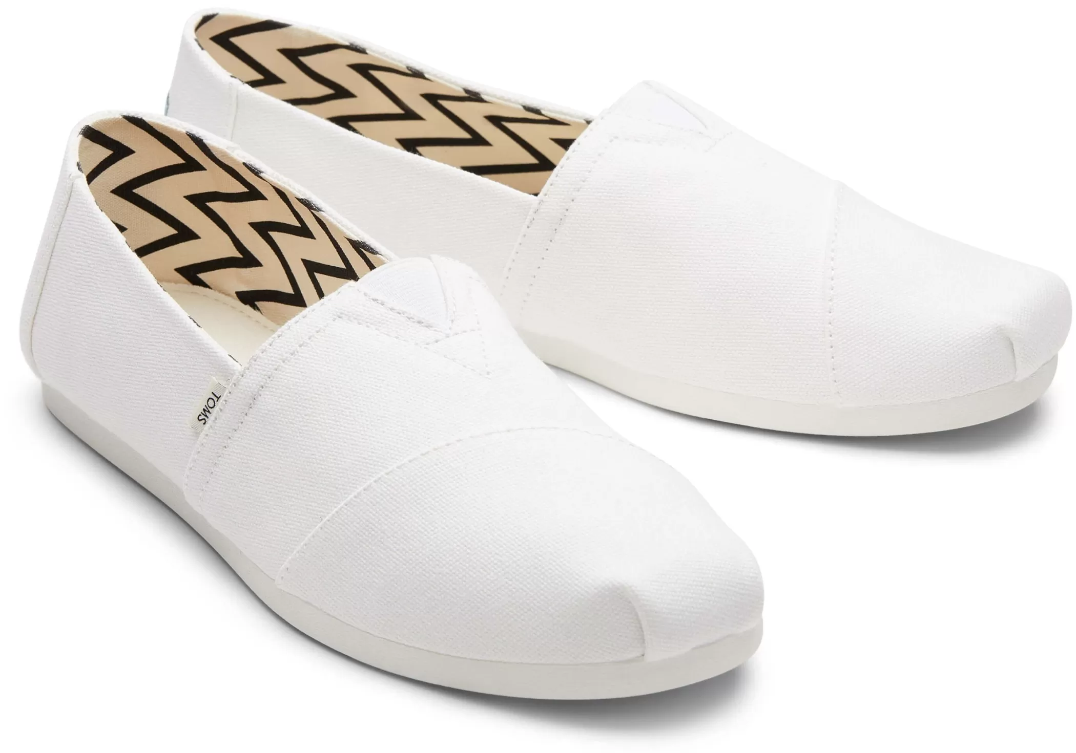 Homme TOMS Alpargata*Alpargata En Coton Recycle Blanc