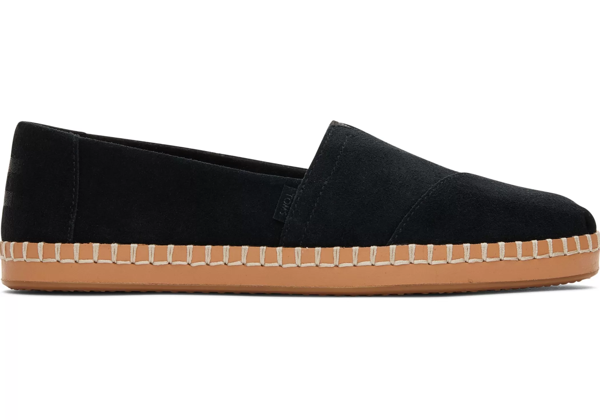 Femme TOMS Slip-Ons*Alpargata Enveloppe En Cuir Daim Noir