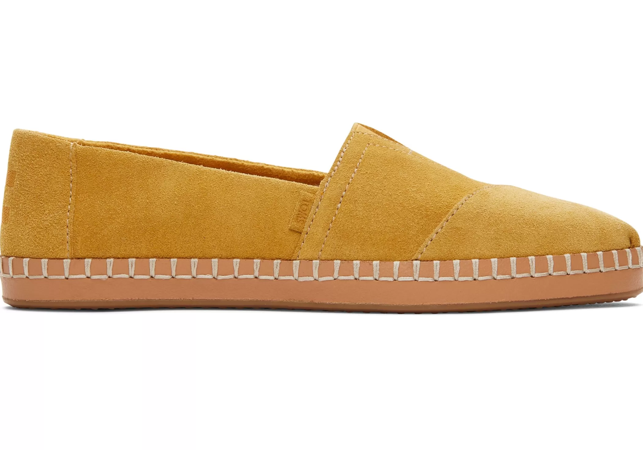 Femme TOMS Slip-Ons*Alpargata Enveloppe En Cuir Daim Dore En Or