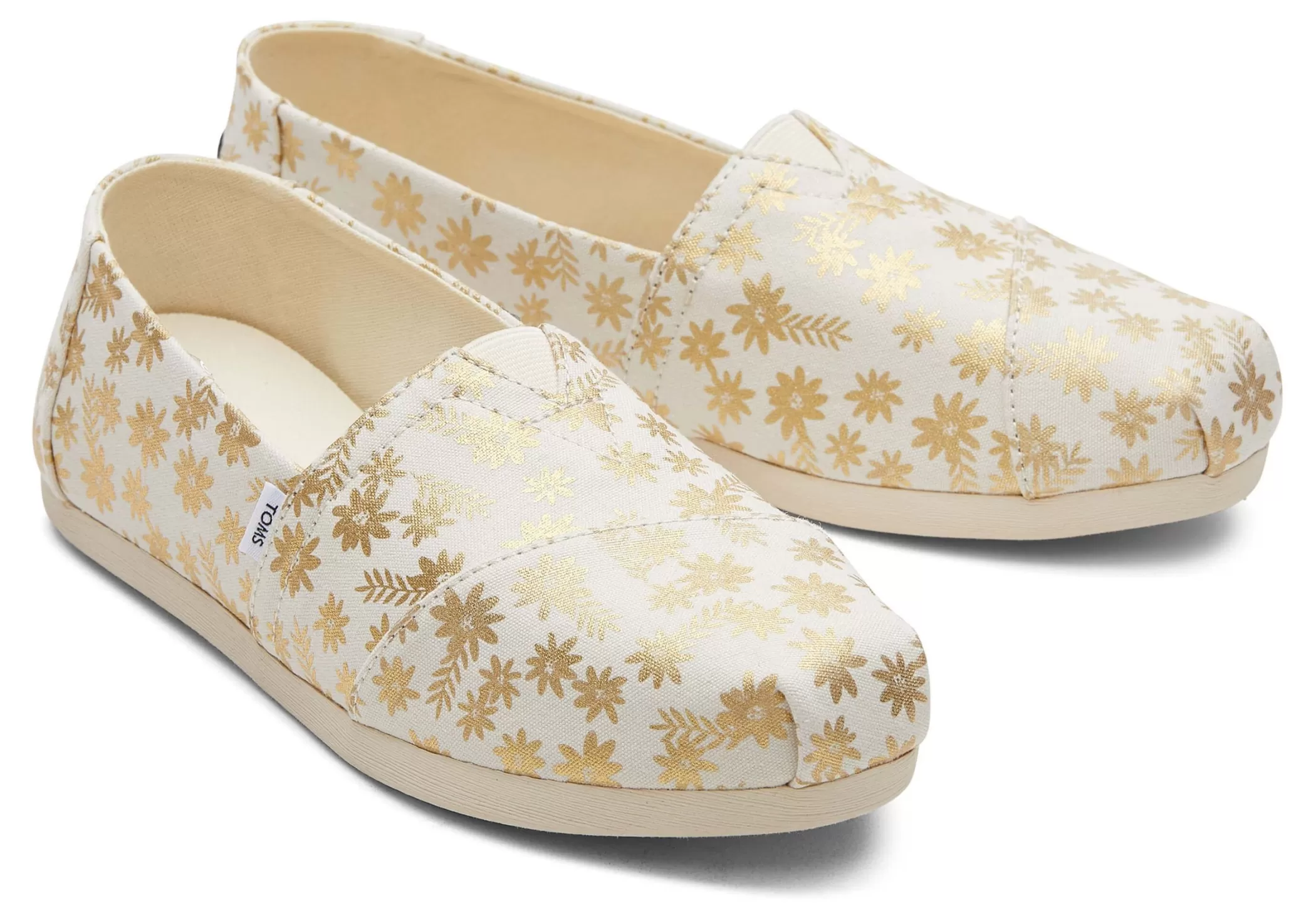 Femme TOMS Alpargata*Alpargata Floral Blooms Gold Foil