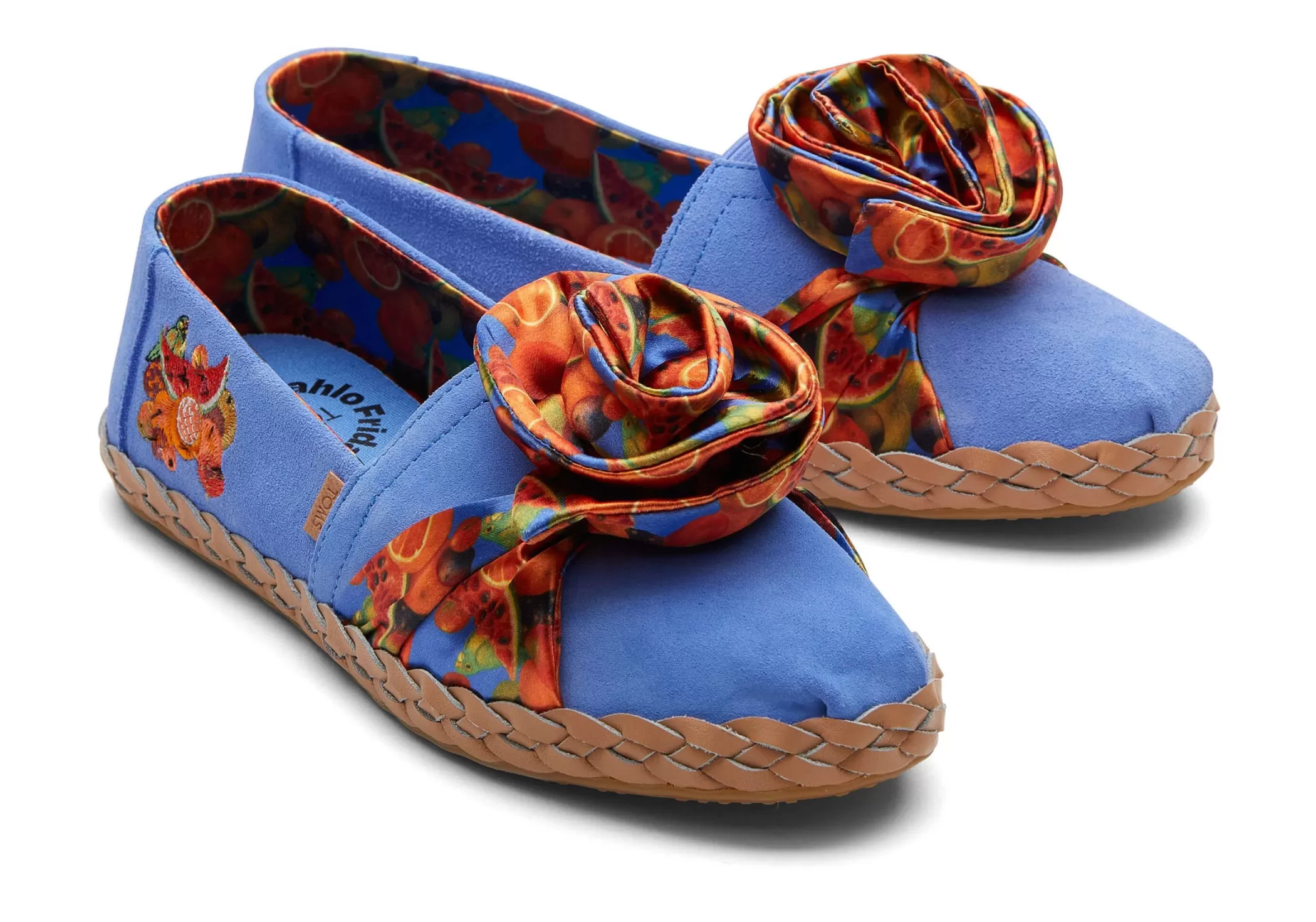 Femme TOMS Espadrilles*Alpargata Frida Kahlo Enveloppe En Cuir Ultramarine Blue