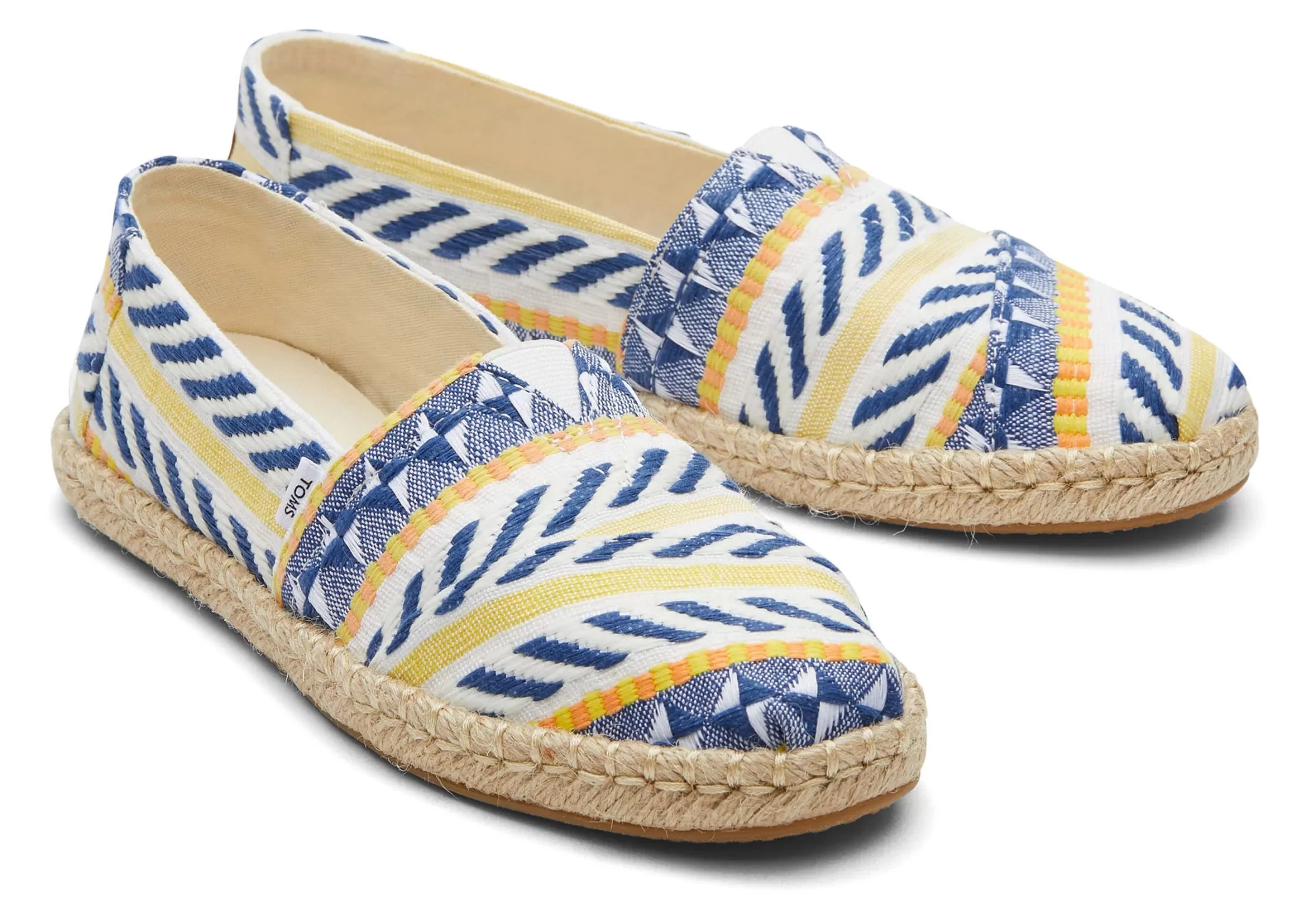 Femme TOMS Espadrilles*Alpargata Global Jaquard Rope Espadrille Jacquard Global Naturel