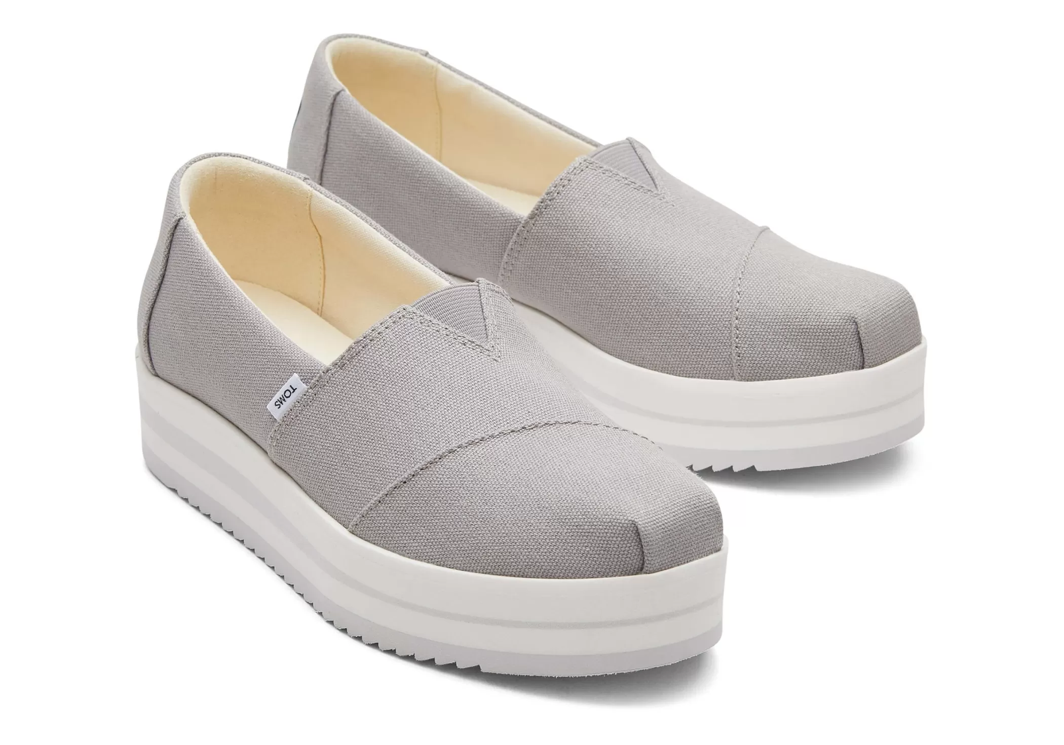 Femme TOMS Slip-Ons*Alpargata Grey Midform Espadrille Gris