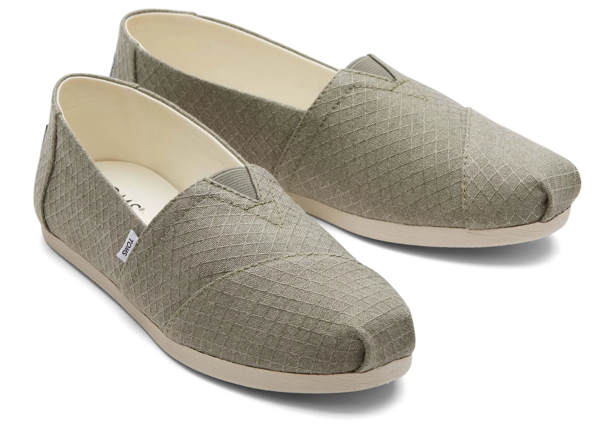 Femme TOMS Espadrilles*Alpargata Motif Diamant Grey Diamond