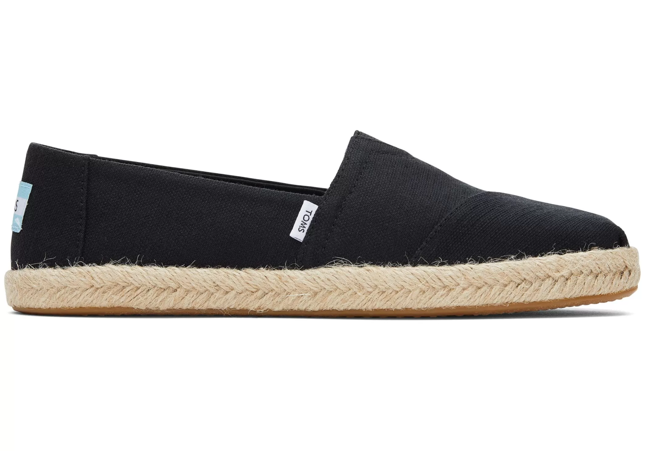 Femme TOMS Espadrilles*Alpargata Recycled Cotton Rope Espadrille Noir