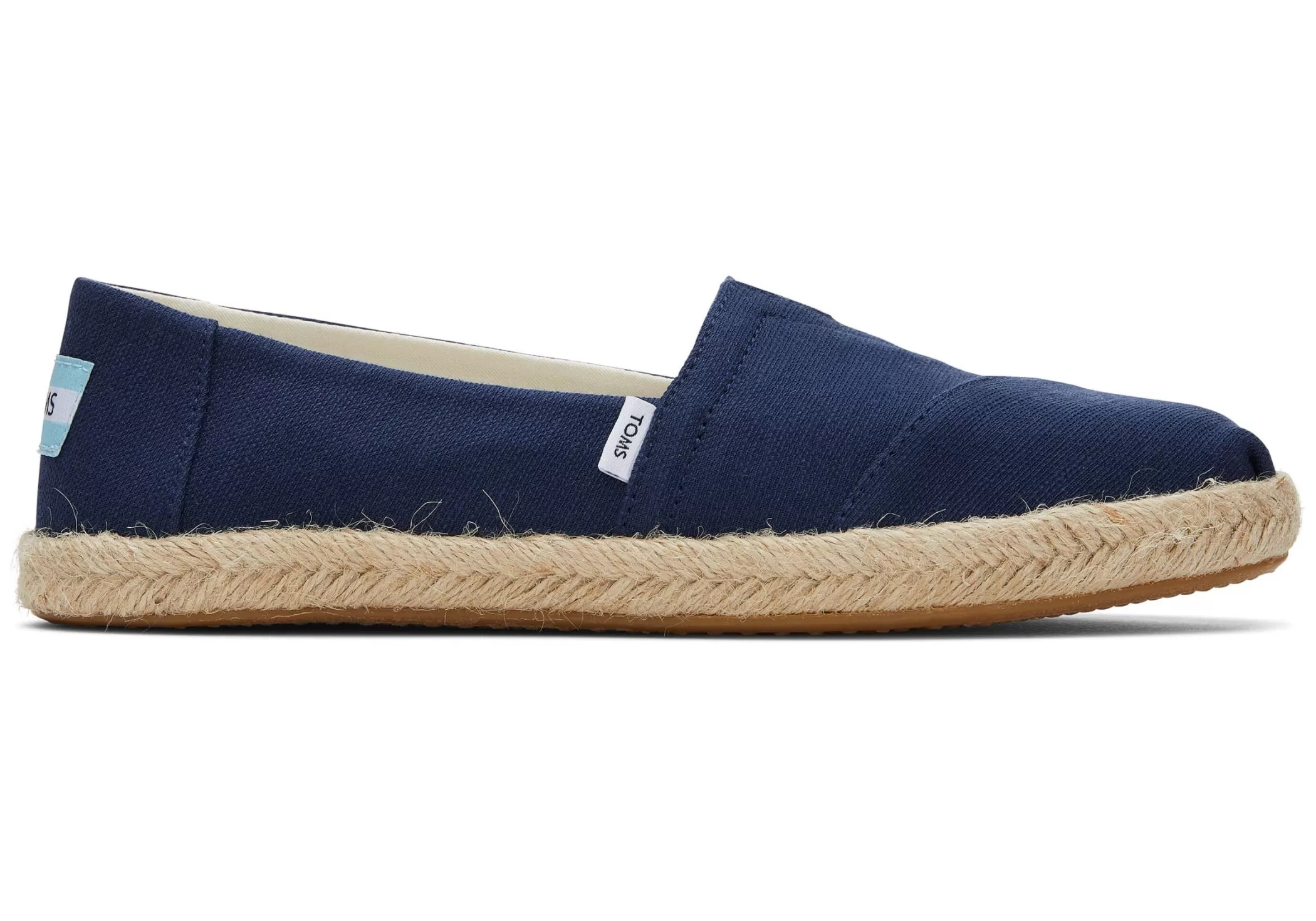 Femme TOMS Espadrilles*Alpargata Recycled Cotton Rope Espadrille Bleu Marine