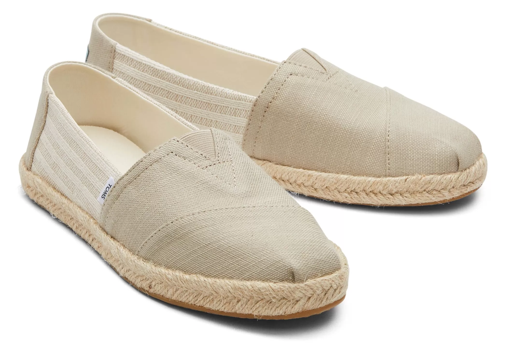 Femme TOMS Espadrilles*Alpargata Recycled Cotton Rope Espadrille Beige Oxford