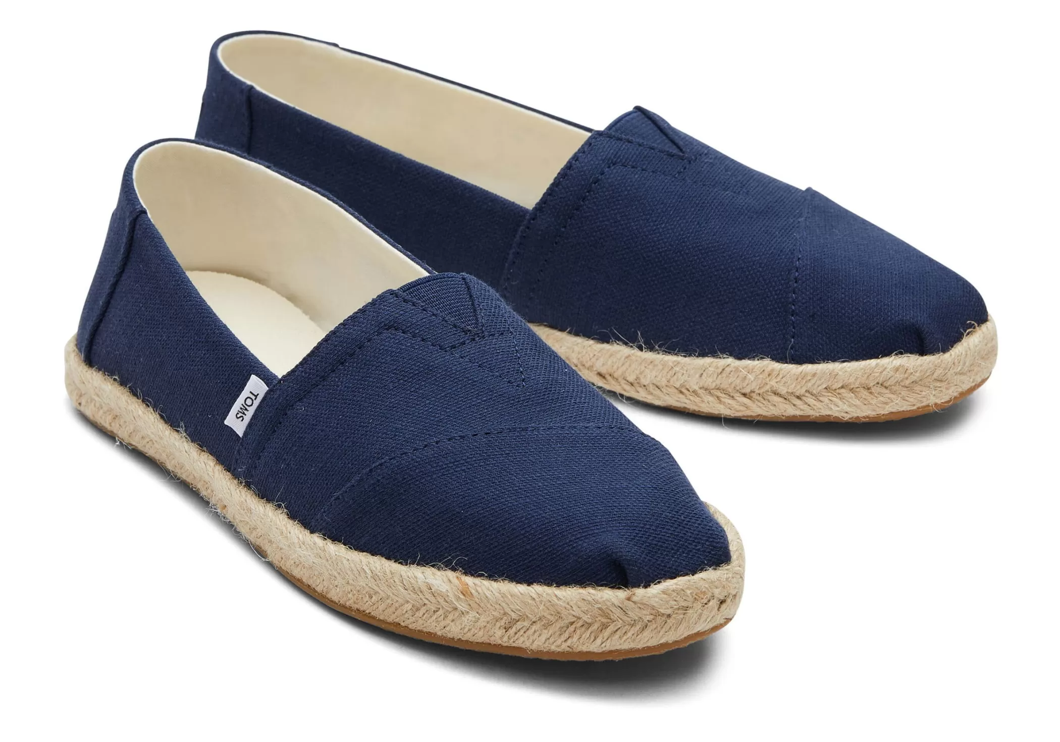 Femme TOMS Espadrilles*Alpargata Recycled Cotton Rope Espadrille Bleu Marine