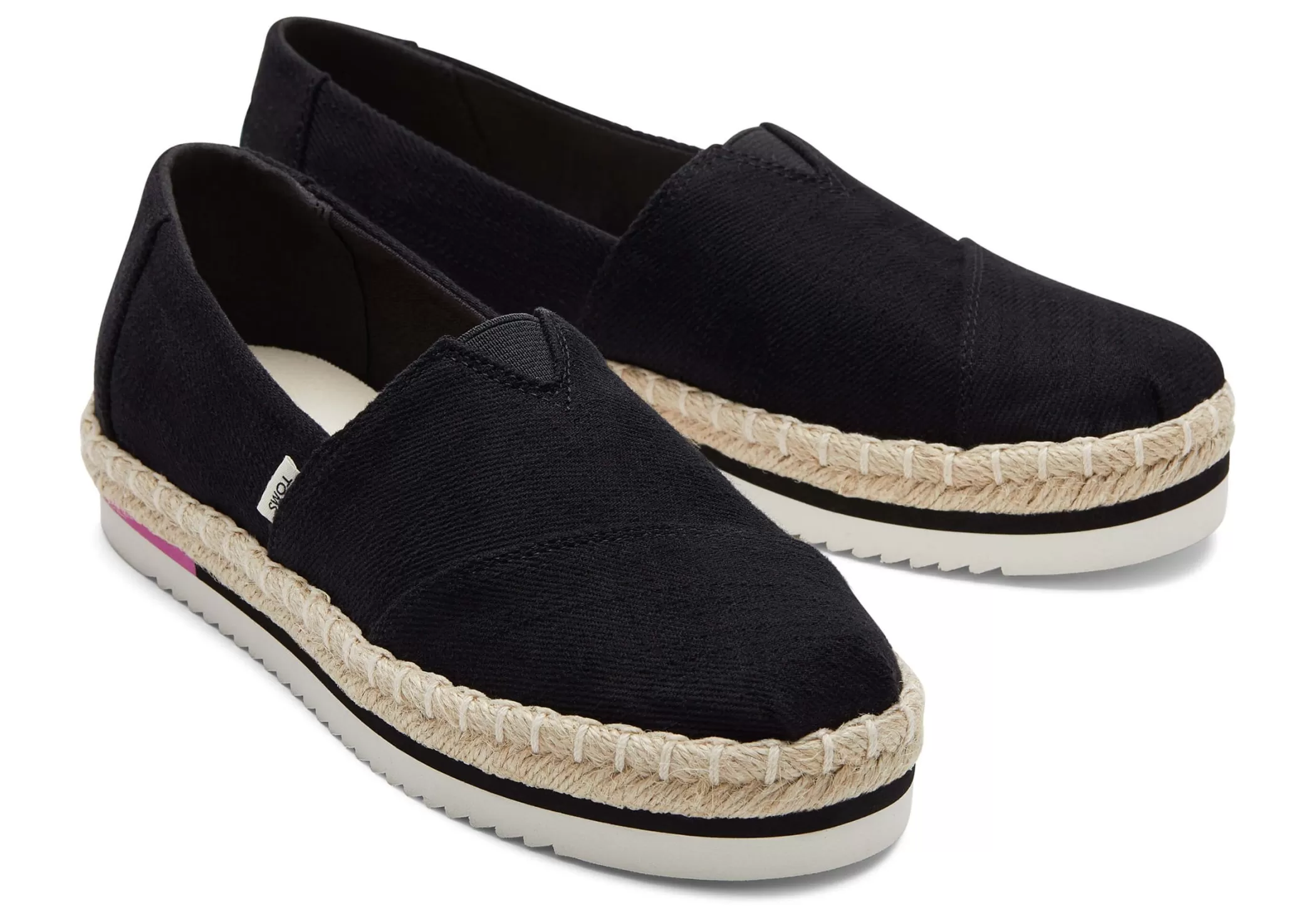 Femme TOMS Plateformes*Alpargatas Plateformes Noir