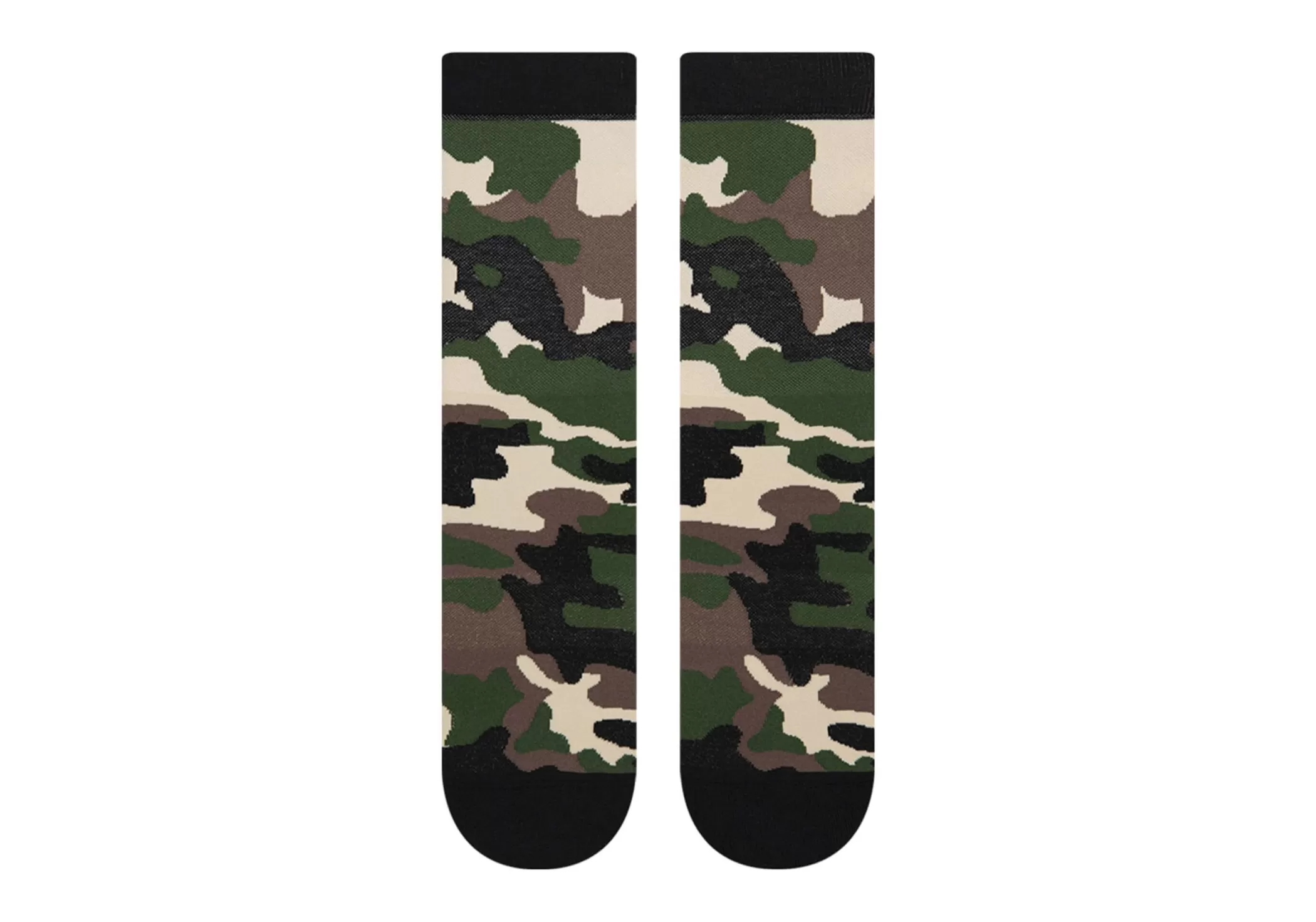 Homme TOMS *Chaussettes Crew Camo Camouflage Noir