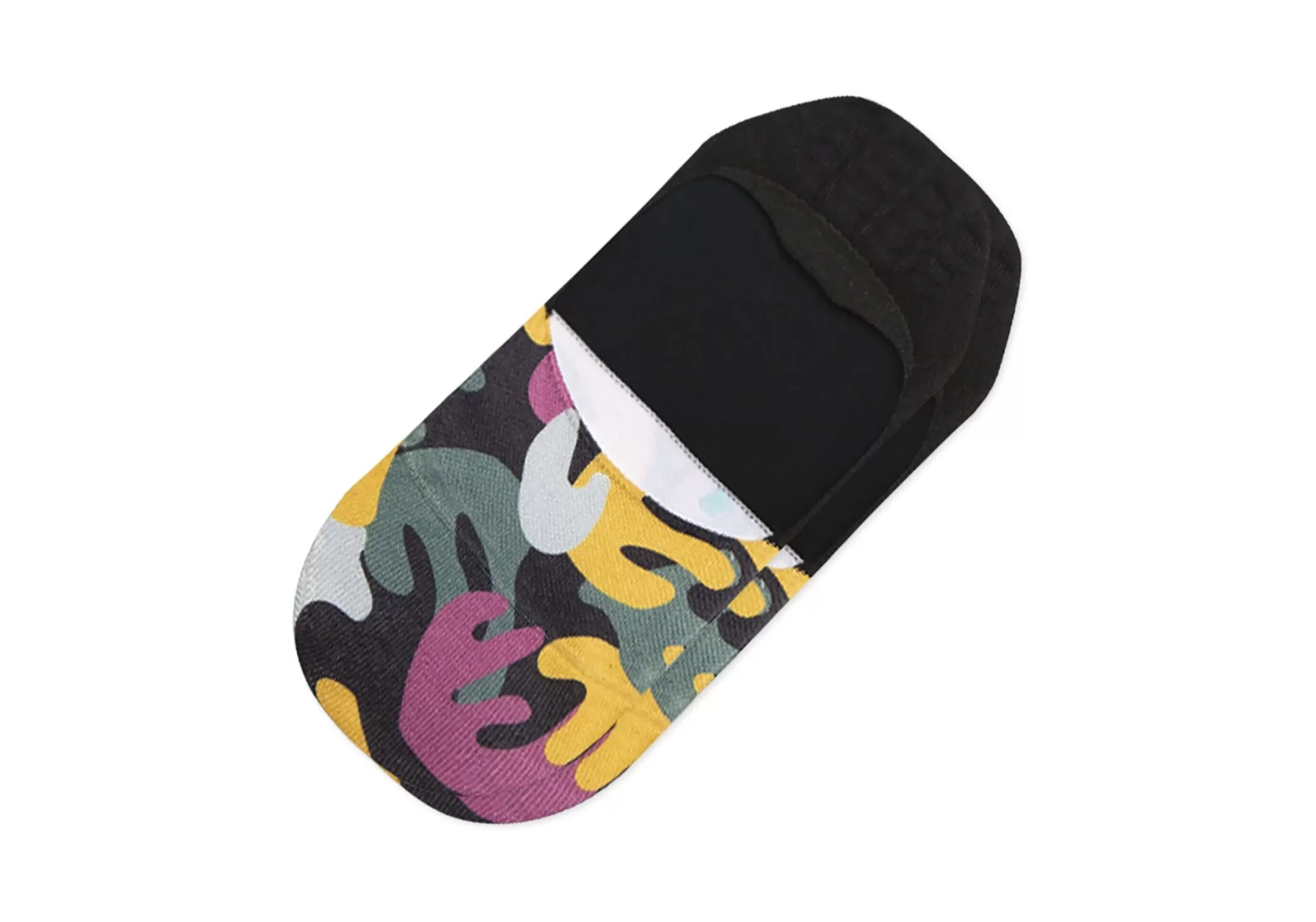 Femme TOMS *Chaussettes Invisibles Floral Abstrait Noir