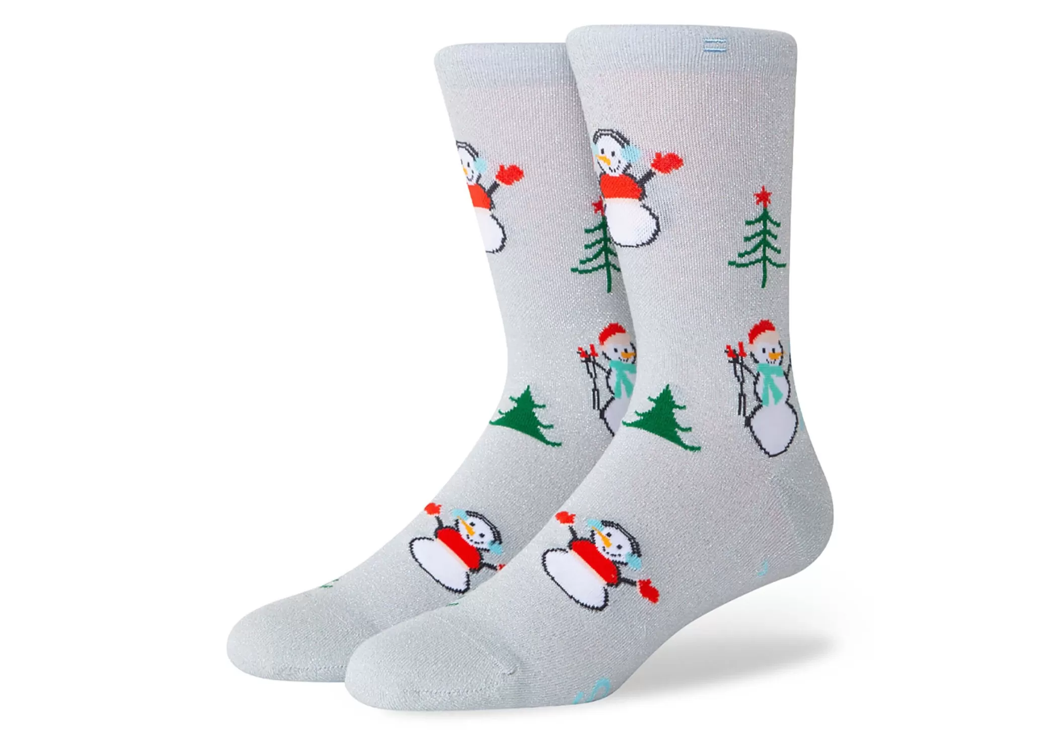 Femme TOMS *Chaussettes Mi-Hautes Motif Bonhomme De Neige Snowman Crew