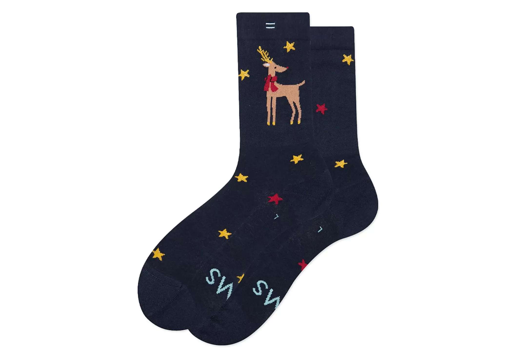 Femme TOMS *Chaussettes Mi-Hautes Motif Renne Reindeer Crew