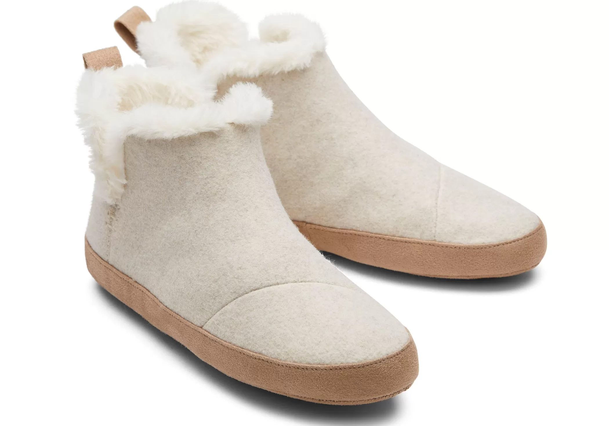 Femme TOMS Chaussons*Chausson Lola En Felt Naturel