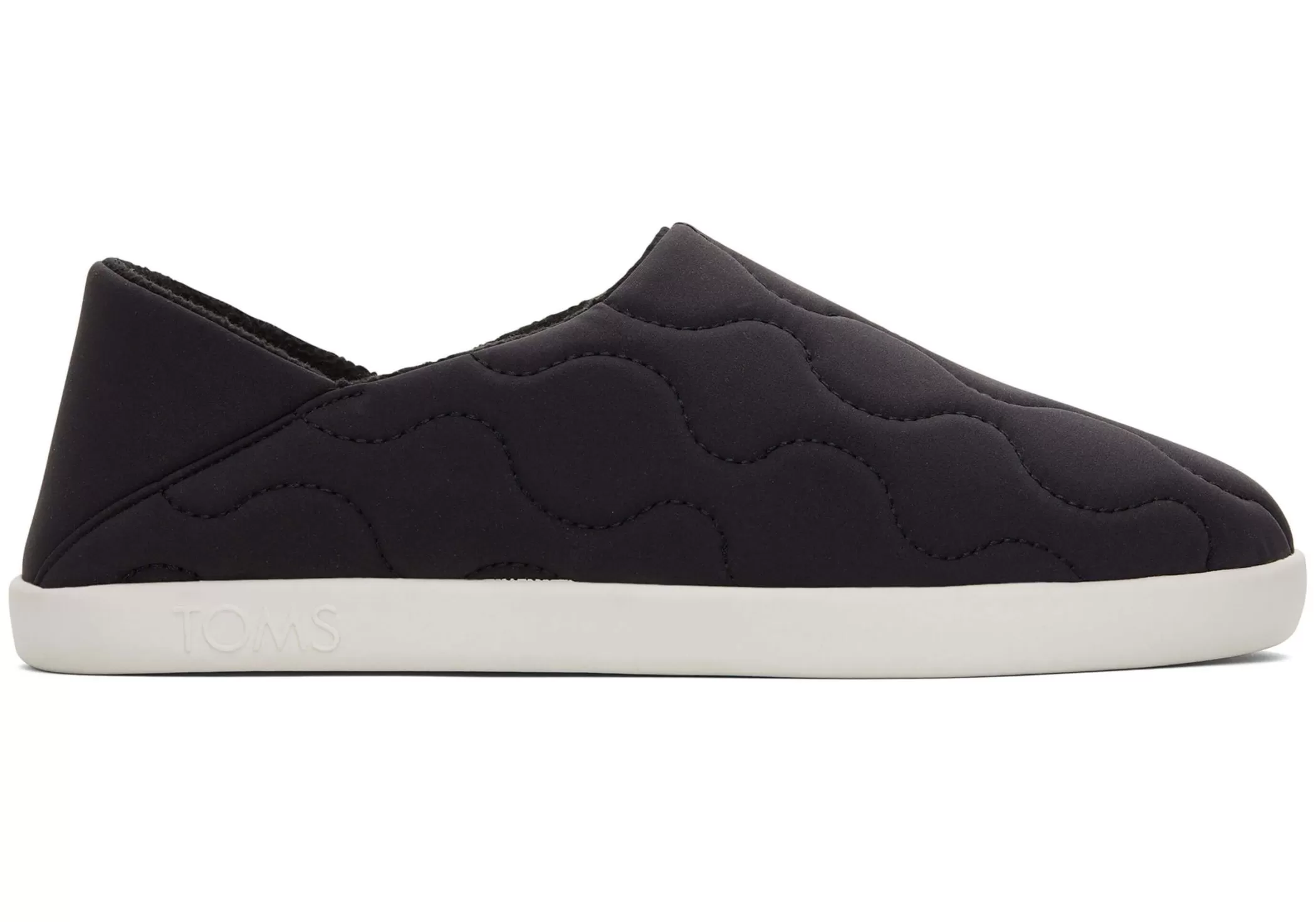 Homme TOMS Chaussons*Chaussons Ezra Black Quilted Cotton