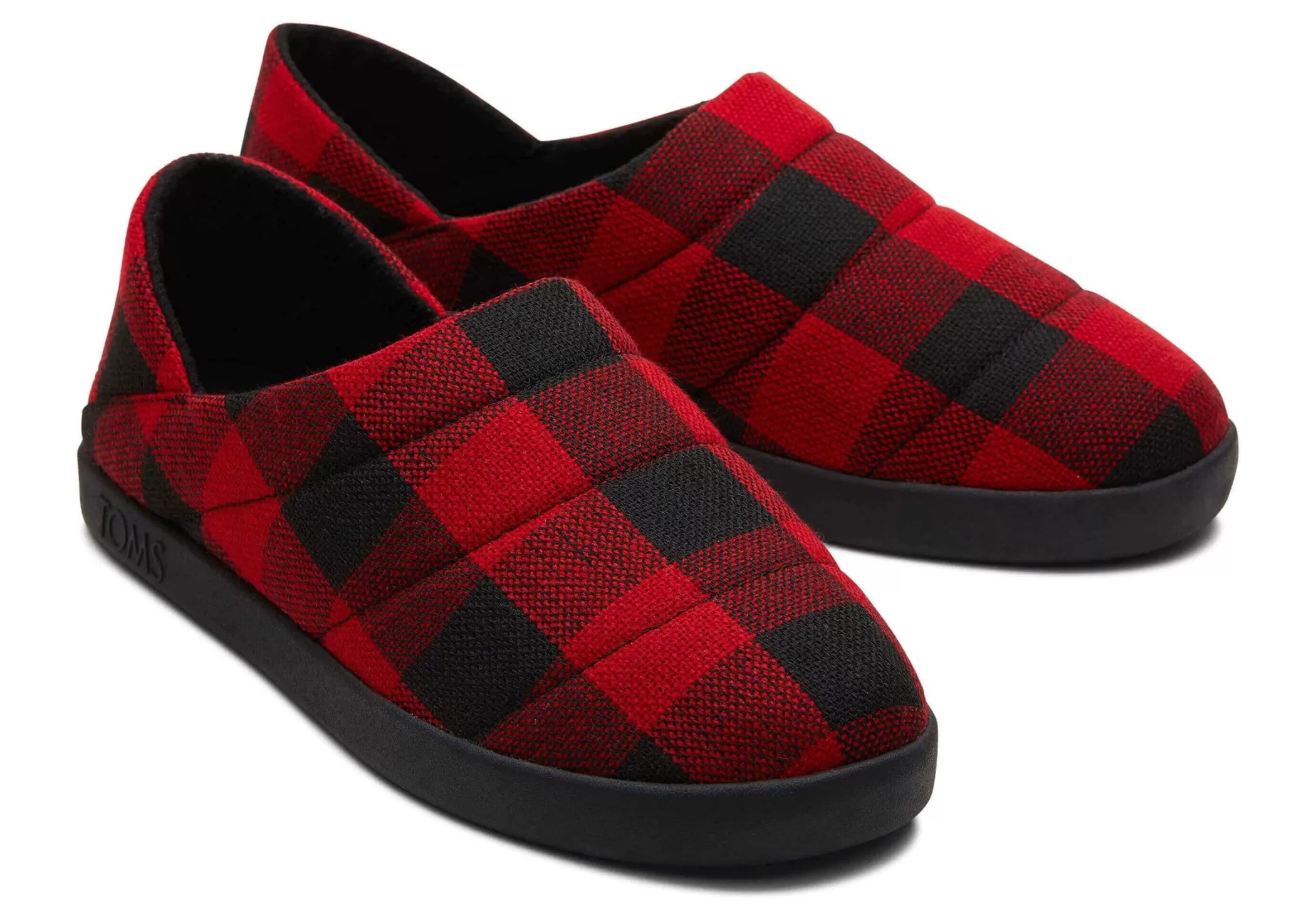 Homme TOMS Chaussons*Chaussons Ezra Red Buffalo Plaid