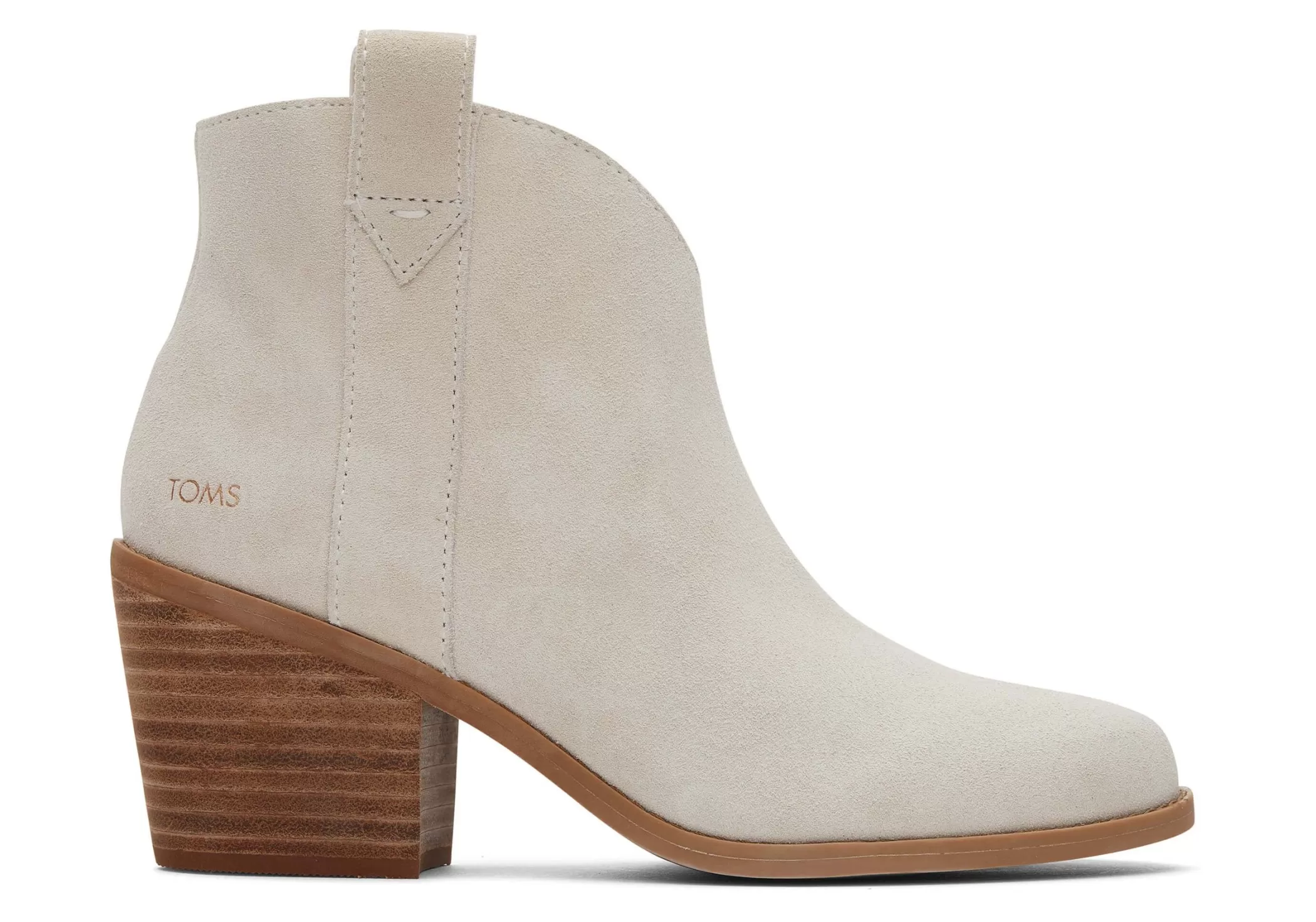 Femme TOMS Talons & Compensees*Constance Suede Heeled Boot Light Sand