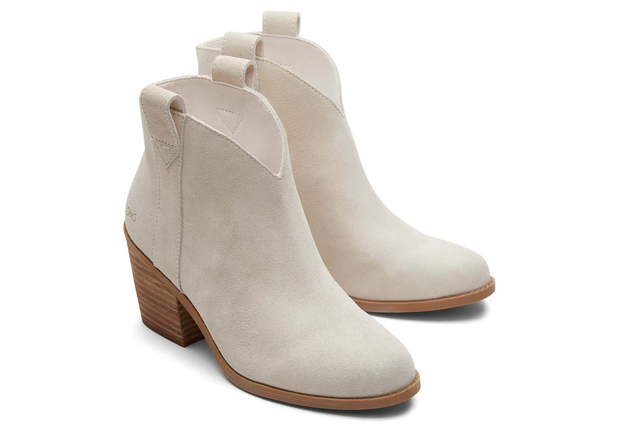 Femme TOMS Talons & Compensees*Constance Suede Heeled Boot Light Sand