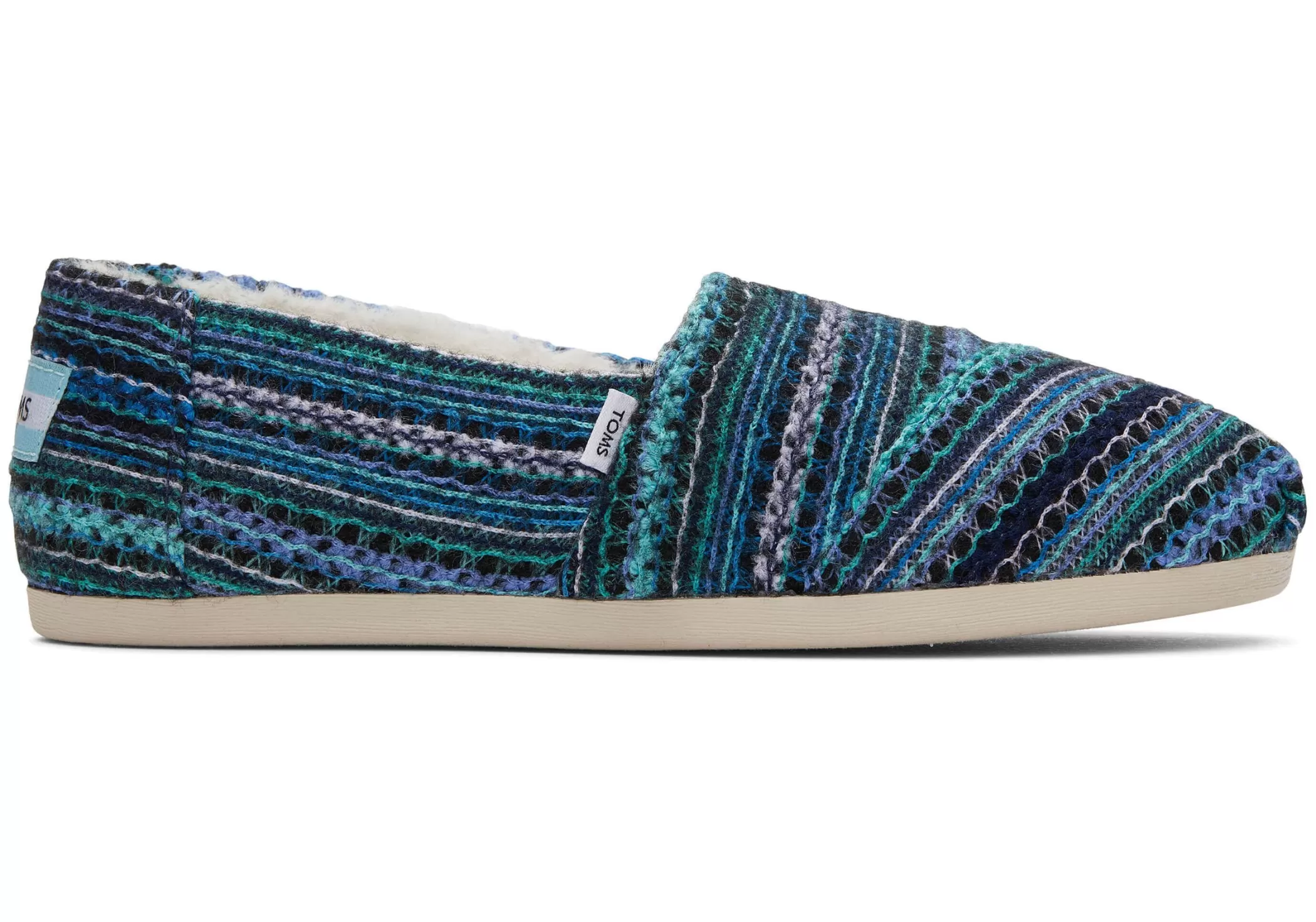 Femme TOMS Chaussons*Espadrille Alpargata En Chenille Brodee Embroidered Navy