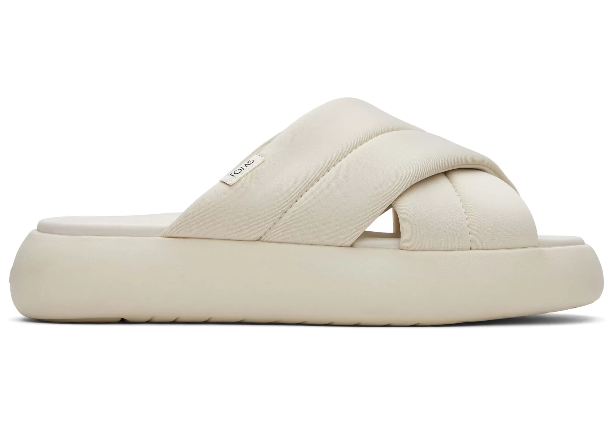 Femme TOMS Slip-Ons*Mallow Cross-Over Repreve® Beige