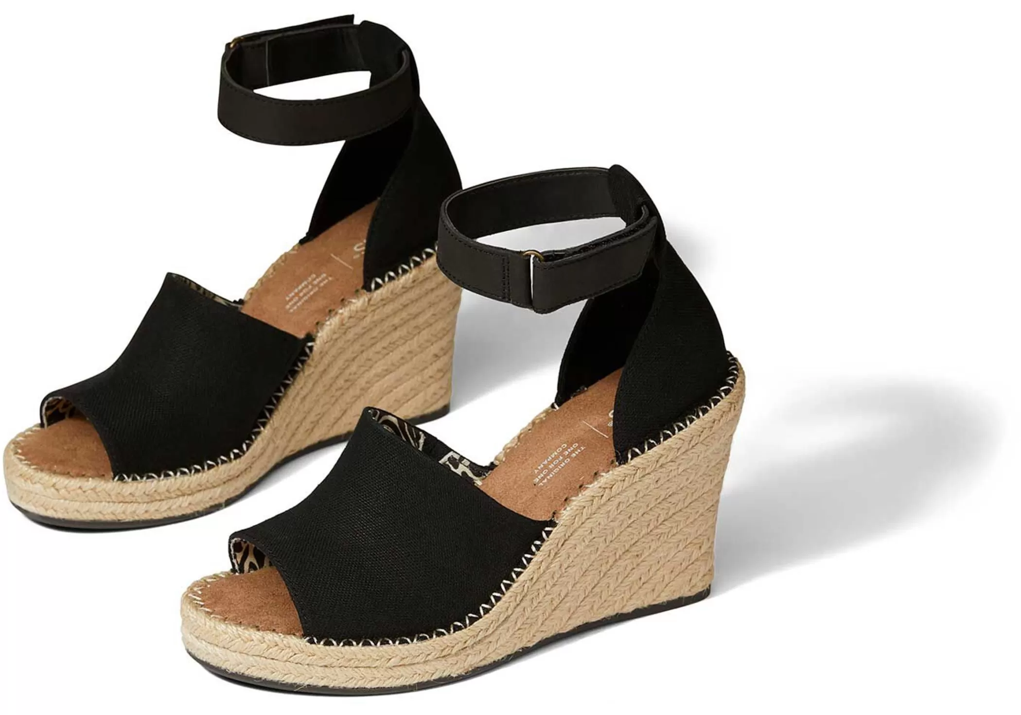 Femme TOMS Talons & Compensees*Marisol Wedge Heel Noir