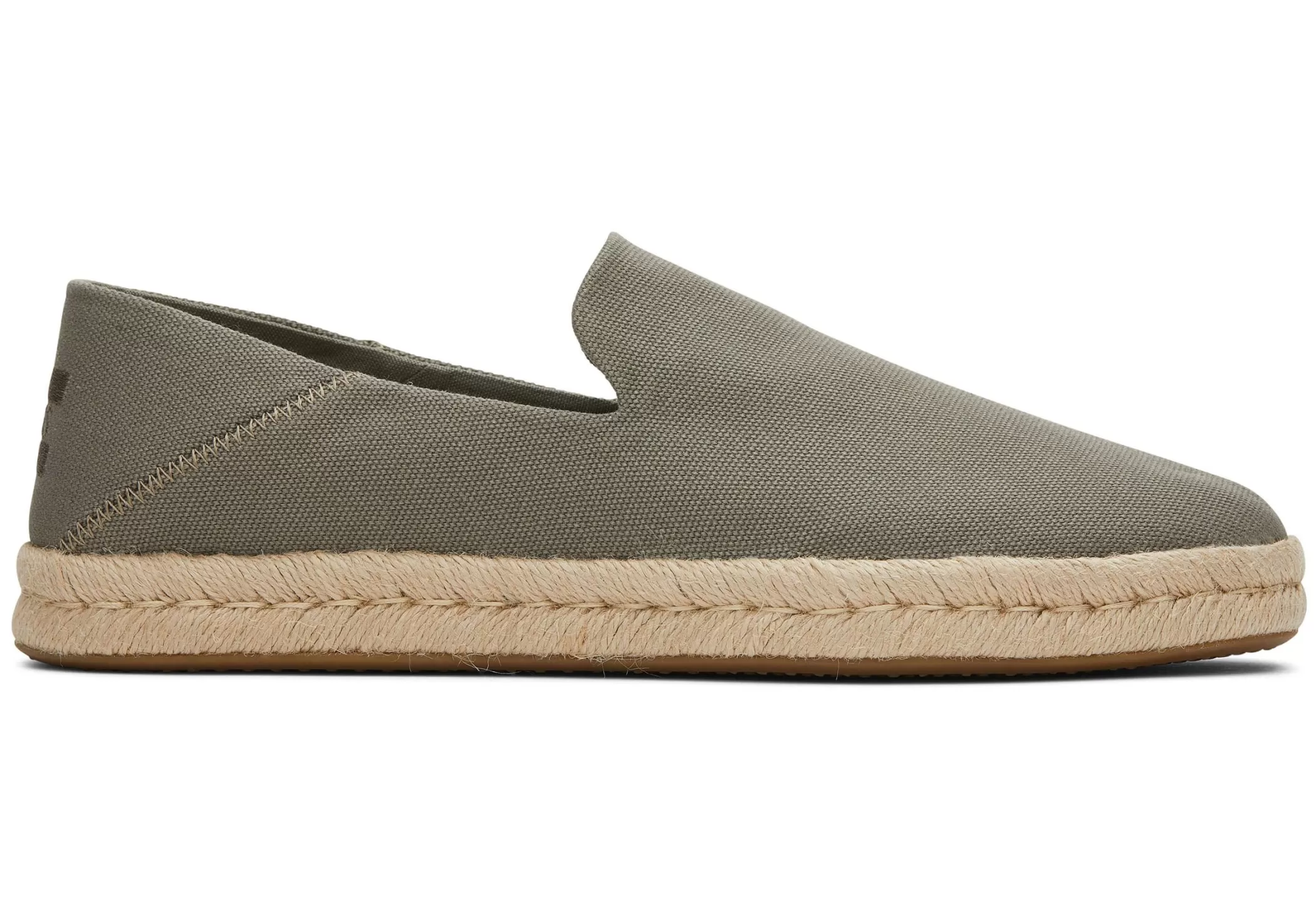 Homme TOMS Espadrilles*Santiago Recycled Cotton Canvas Coton Recycle Gris Vetiver