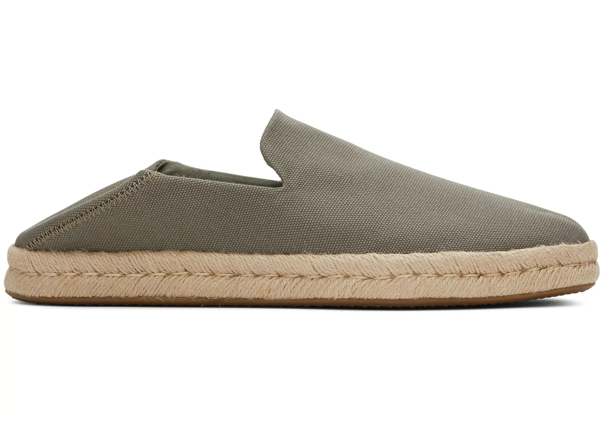 Homme TOMS Espadrilles*Santiago Recycled Cotton Canvas Coton Recycle Gris Vetiver