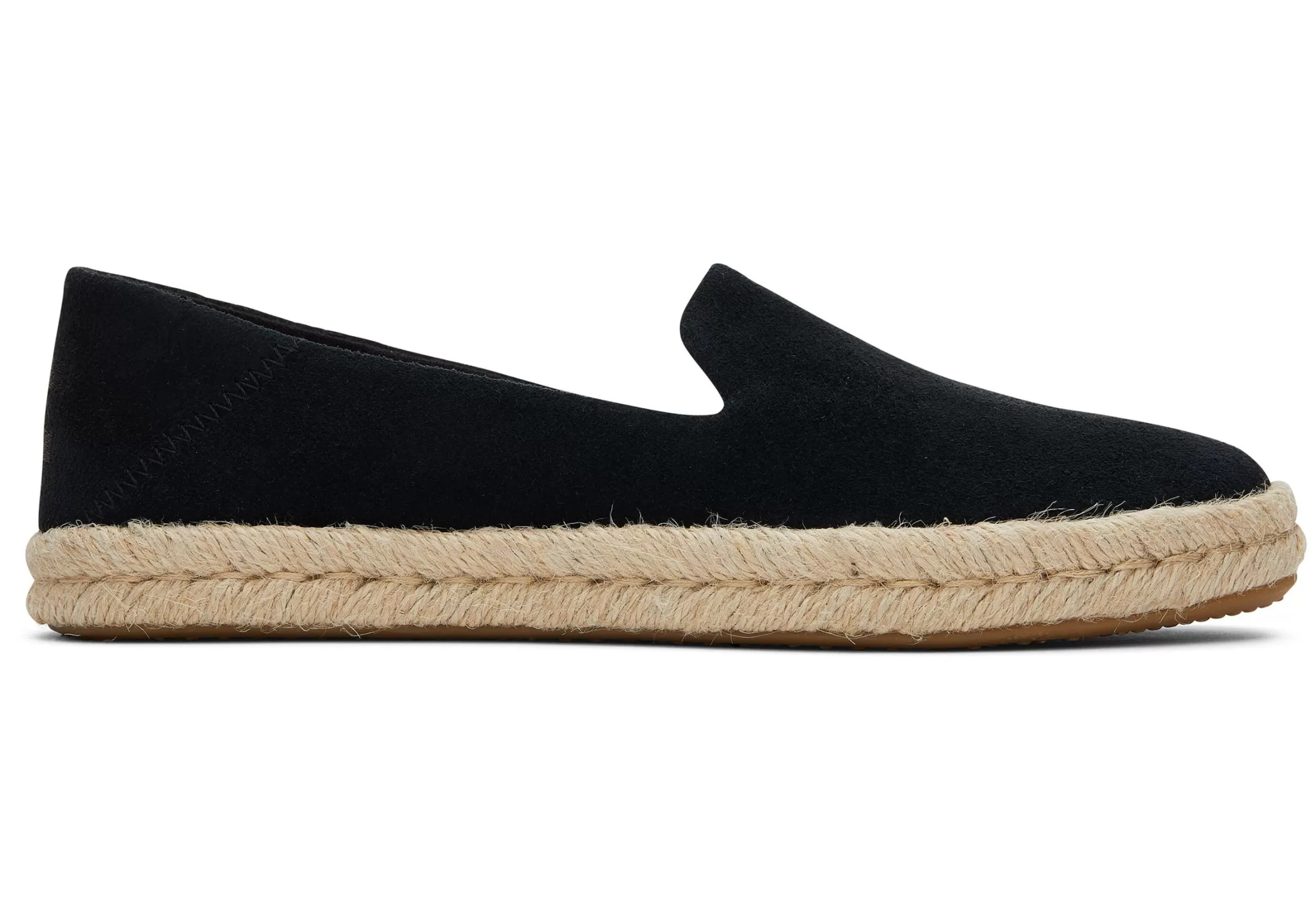 Femme TOMS Espadrilles*Santiago Suede Daim Noir