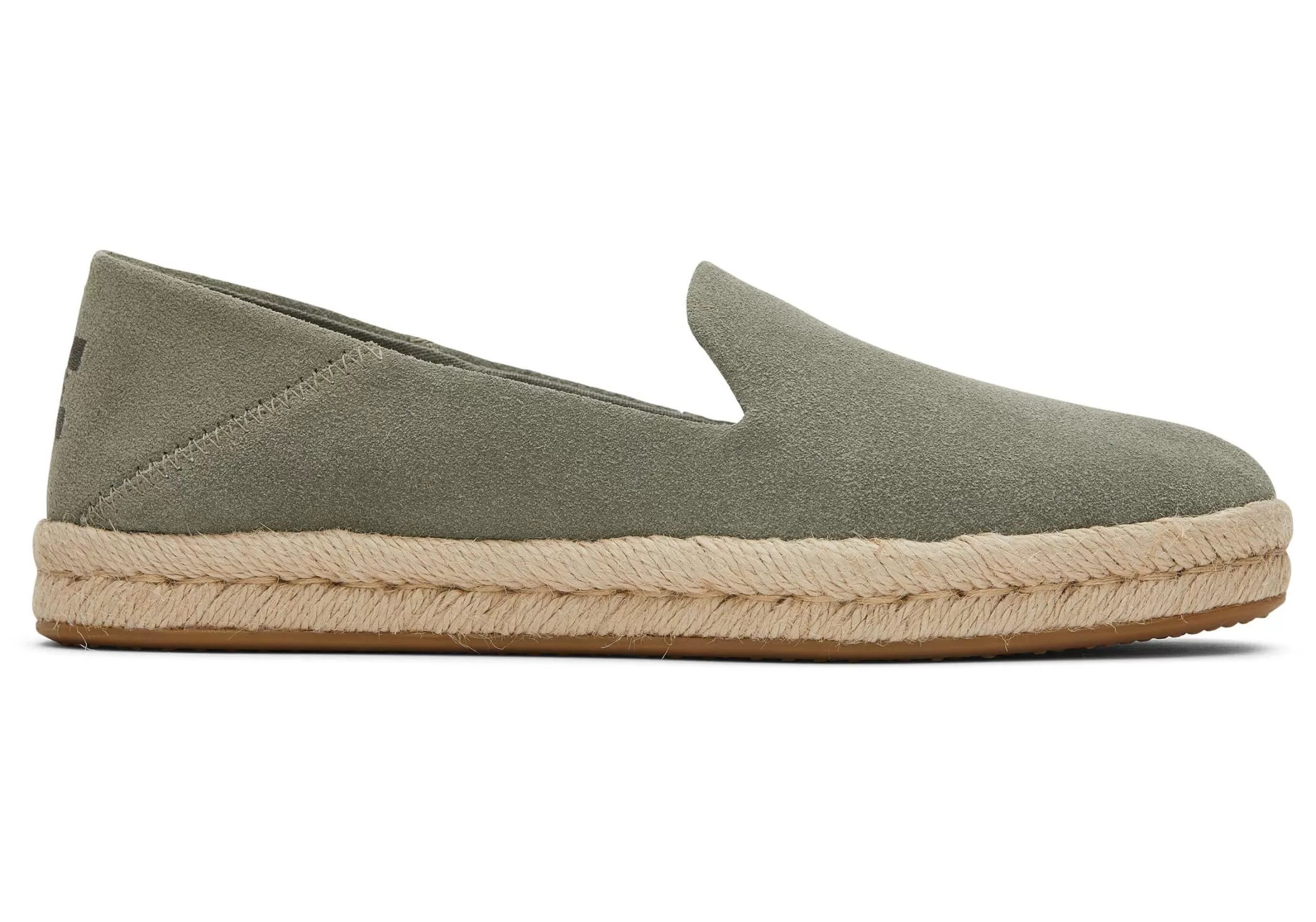 Femme TOMS Espadrilles*Santiago Suede Daim Gris Vetiver