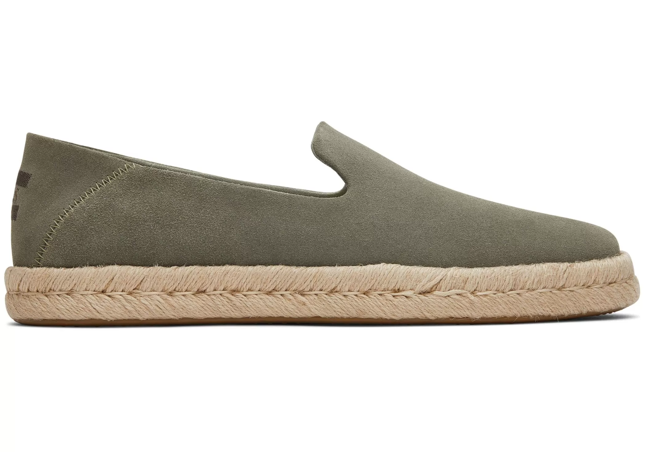 Homme TOMS Espadrilles*Santiago Suede Daim Gris Vetiver