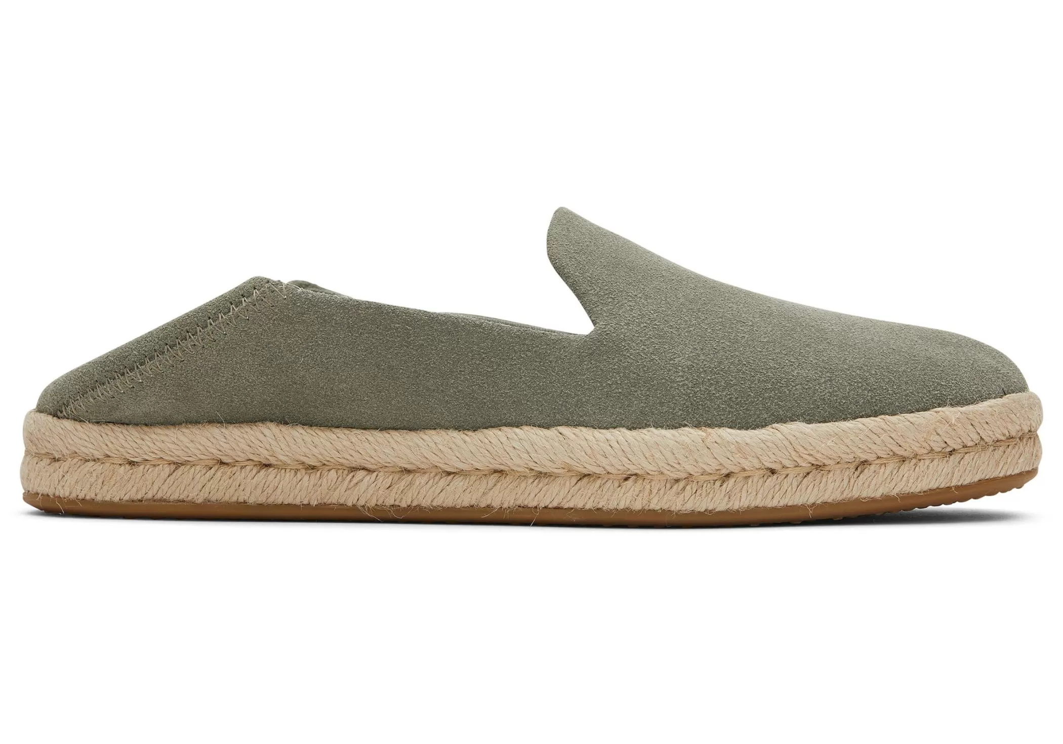 Femme TOMS Espadrilles*Santiago Suede Daim Gris Vetiver