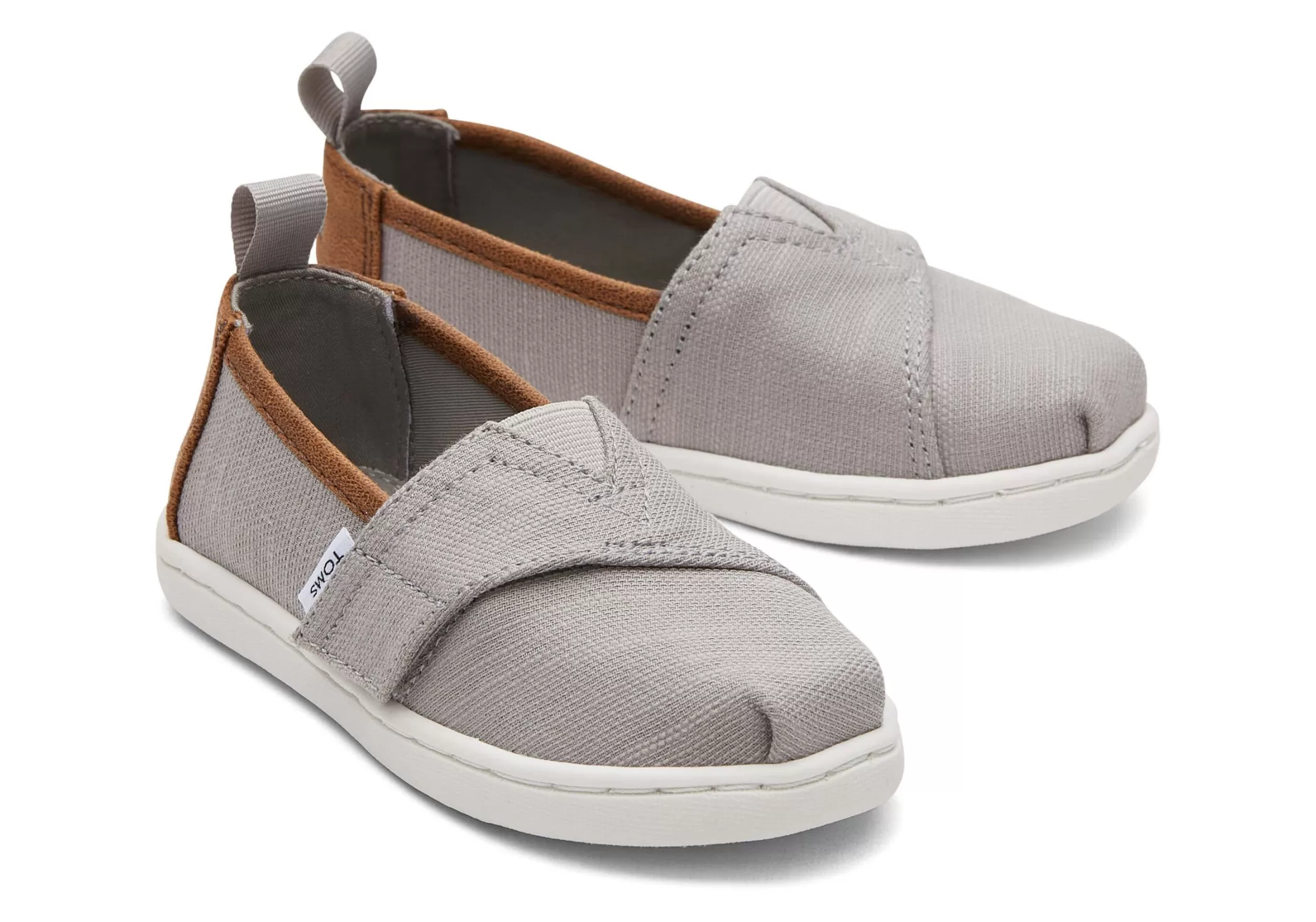 Enfant TOMS *Tiny Alpargata Grey Recycled Cotton Toddler Shoe