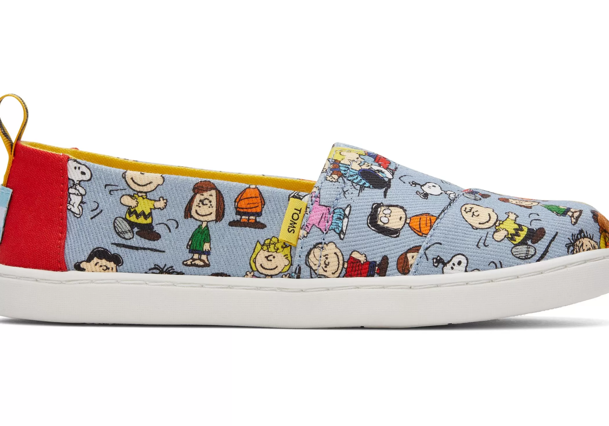 Enfant TOMS * X Peanuts® Youth Alpargata Imprime Bleu