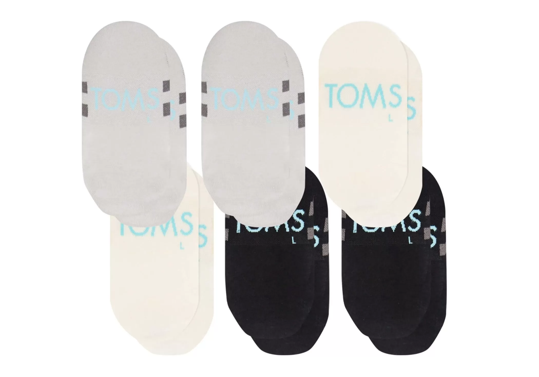 Homme TOMS *Ultimate No Show Socks Basics 6 Pack Basics Multi